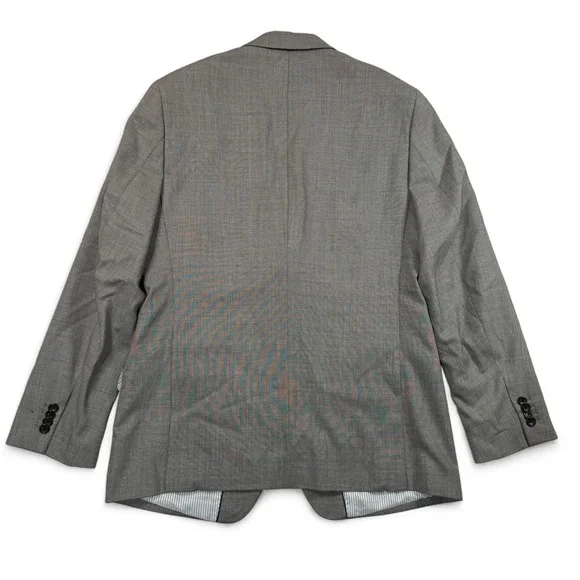Banana Republic Tailored Fit Wool Blazer Silver Grey Mens 42R‎ Suit Jacket NWT